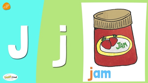 Letter J Practice, Phonics and Vocabulary, Think Read Write, ELF