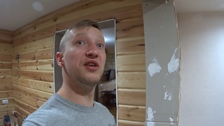 ИСПОЛНИЛ МЕЧТУ / НАЧАЛИ КРАСИТЬ СТЕНЫ ИЗ ИМИТАЦИИ БРУСА ремонт дома