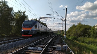 Электропоезд ЭП2Д-0063 ЦППК станция Каналстрой