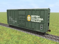 50ft Boxcar British Columbia Railway #pd
