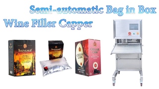 HYBIB-10F Semi-automatic BIB Bag in Box Wine Filling Capping Machine
