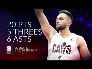 Max Strus 20 pts 5 threes 6 asts vs Sixers 23/24 season