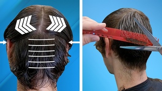 How To SCISSOR CUT Men’s Hair | Step by Step Guide | How to Scissor Cut men’s Hair Lesson