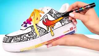 Сделай сам мультяшные кроссовки Nike Air Force 1