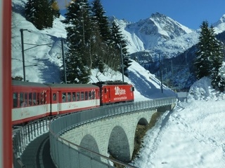 Swiss Trains: Travelling the Glacier Express route Oberalp-Disentis