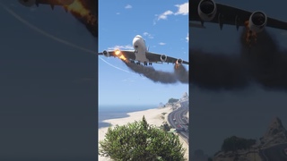 Airbus A380 crashes into ridge, engine explodes and catches fire