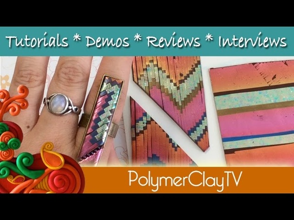 How to do polymer clay bargello technique with mylar