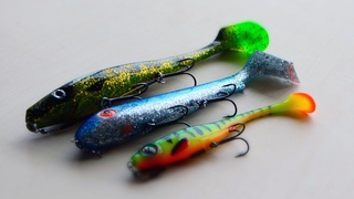 Крупные приманки на щуку | Силикон XL | Svartzonker McRubber | Strike Pro Pig Shad Jr