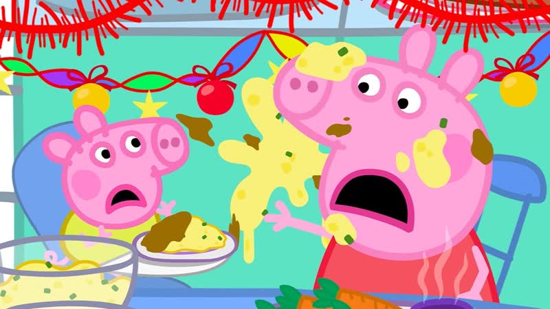 A Messy Christmas Dinner With Baby Alexander , Peppa Pig