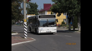 Осиповичи, поездка в автобусе МАЗ, рег.№ АІ 7302-6, марш.9 ()