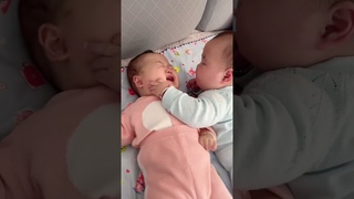 Brother Forcefully Kisses Twin Brother#viral #shorts #baby #cutebaby #funnybaby#kids