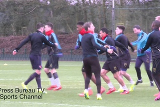 Arsenal Training pre Arsenal vs Barcelona 2016