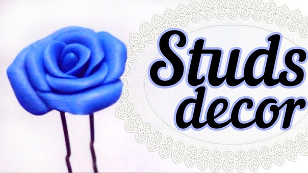 3 способа украсить шпильки розами из пластики, DIY Polymer Clay Roses
