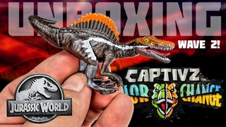 UNBOXING  some wave 2 Jurassic World Color Change Captivz!!!