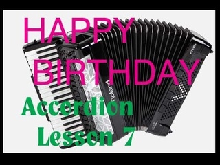 Roland FR-4x Accordion Lesson 7 (Happy Birthday)