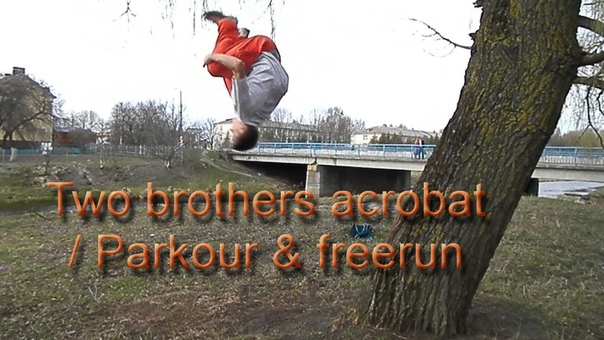 Two brothers acrobat, Parkour