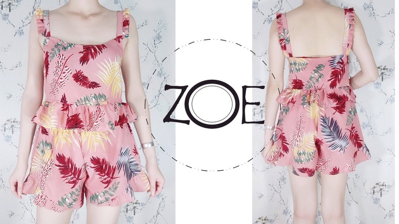 DIY Sewing Matching Short Set (summer), FREE Sewing Patterns, Zoe