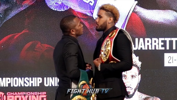 JARRETT HURD STARES DOWN ERISLANDY LARA DURING FIRST FULL FACE OFF IN NEW