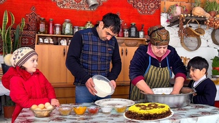 COOKING KADINBUDU KOFTE IN THE SNOWY VILLAGE | GRANDMA COOKS DELICIOUS CAKE RELAXING VILLAGE LIFE