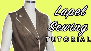 HOW TO SEW A LAPEL COLLAR | LAPEL SEWING | SEWING TUTORIAL PT. 2 | LA MODLISTE
