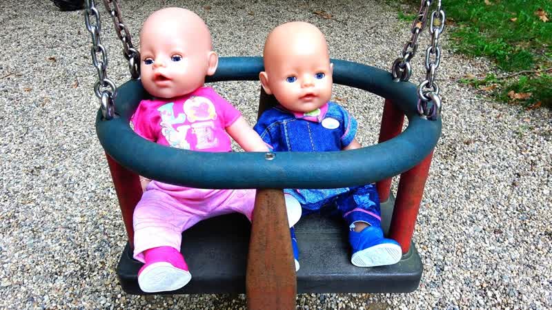 Morning routine with baby Born