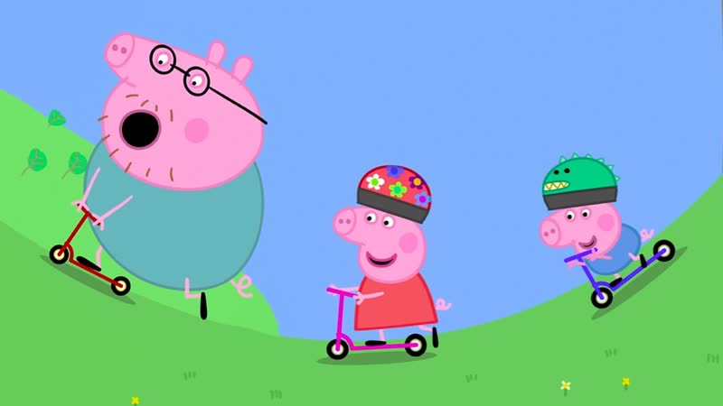 Riding Scooters To Playgroup , Peppa Pig Official Full
