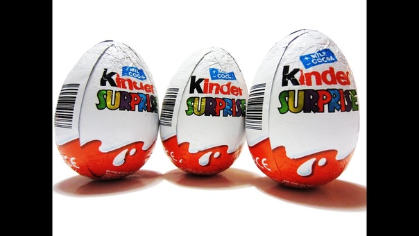 3 Kinder Surprise Eggs
