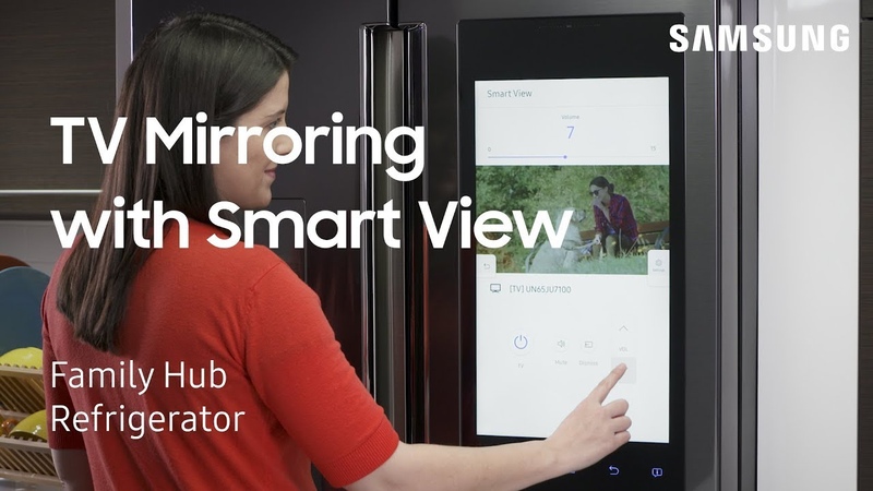 How to mirror your TV on your Family Hub refrigerator screen with the Smart View app, Samsung
