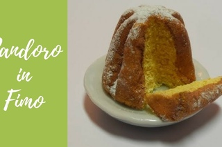 Tutorial: Pandoro in fimo (pandoro in polymer clay) (christmas decoration) [eng-sub]