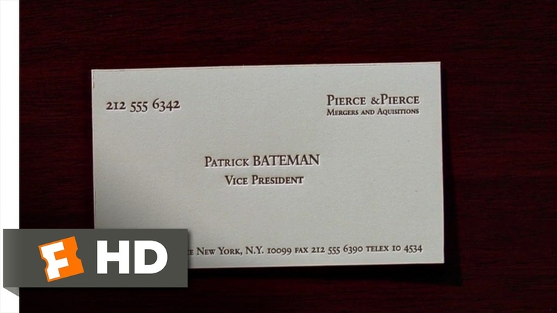 American Psycho (2, 12) Movie CLIP Business Cards (2000)