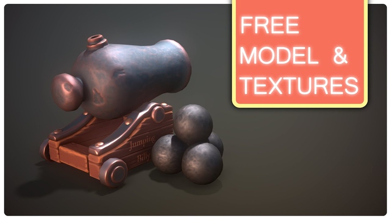 Stylized cannon,