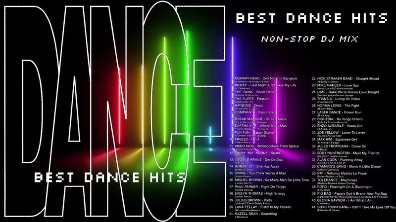 BEST DANCE HITS non stop dance classics mix Hi NRG Disco Italo Eurobeat Synth Pop Dance