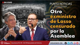 🔴 #EnVIVO | Otro exministro de Lasso censurado por la Asamblea