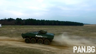 Patria AMV 8x8 demo in Kazanlak, BG