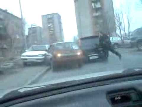 Hit and run in Russia Driver got