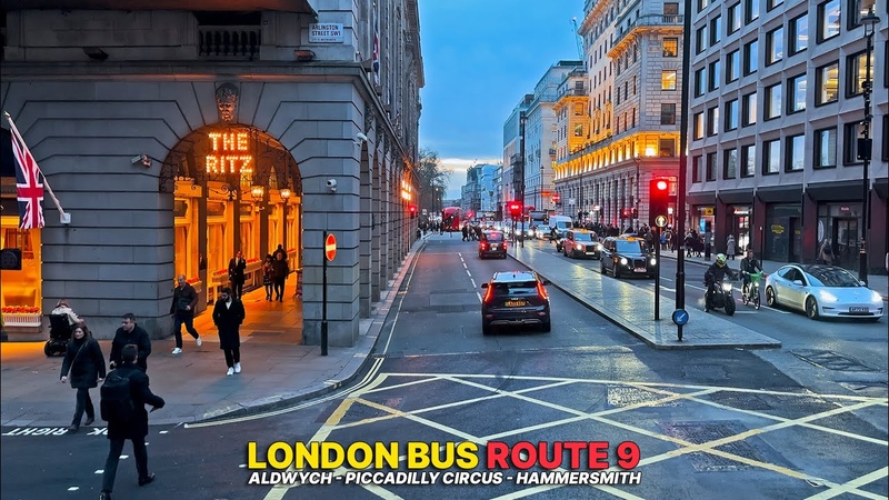 London Bus Adventure from Aldwych to Hammersmith aboard Bus Route 9 Central to West