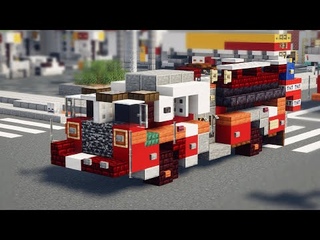 Minecraft FDNY Fire Engine Pumper Truck Tutorial