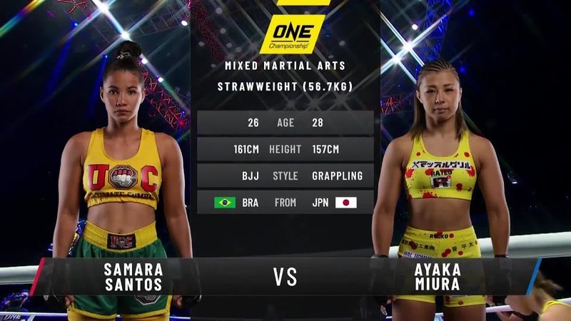 Ayaka Miura vs. Samara Santos, Full Fight