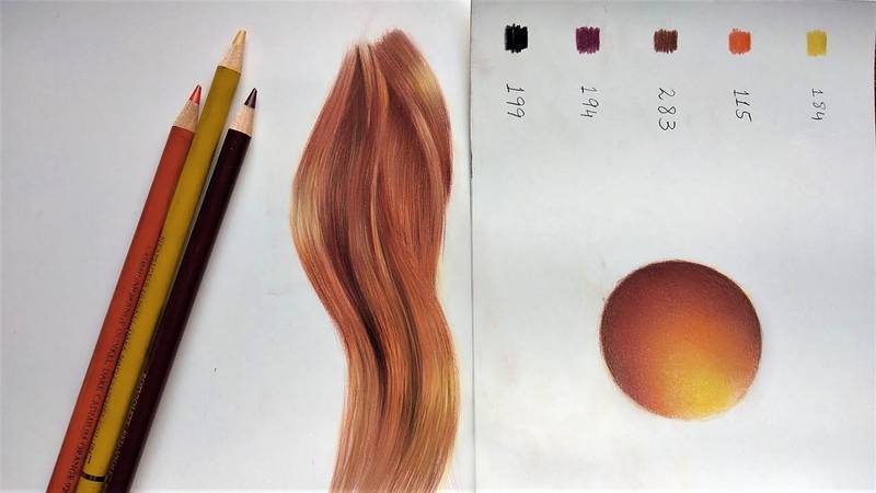 How to Draw Ginger Hair : Colored Pencil Drawing Tutorial for