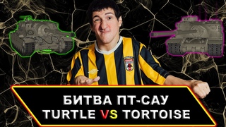 TURTLE VS TORTOISE  (битва пт-сау)  РОЗЫГРЫШ ГОЛДЫ В МИРЕ ТАНКОВ