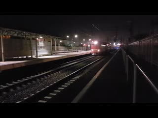 ЧС2т-1023 с двухэтажным поездом 284 Москва-Петербург