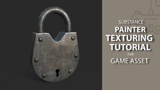 Metal Lock  / Game Asset / Substance Painter  Speed Tutorial Part_02