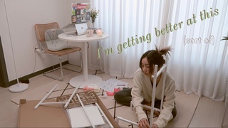 ADULTING SERIES || assembling a new worktable, homemade Korean dish, LC 8th anniversary