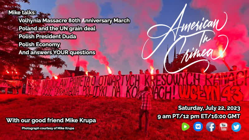 Mike Krupa talks Poland with American in Crimea