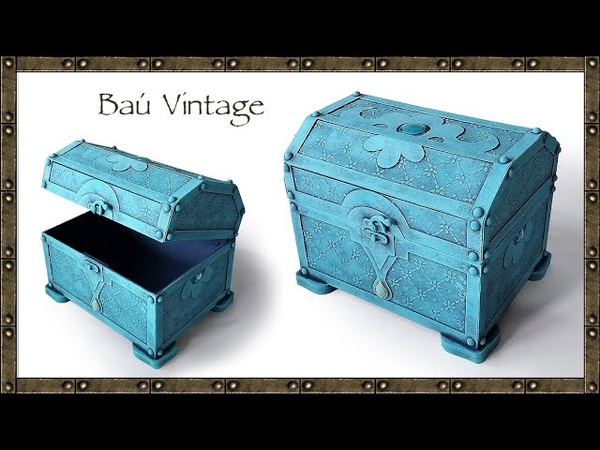 Idéia de decoração VINTAGE em BAÚ, BAÚ em