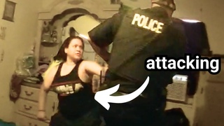 Attacking a Cop Goes Horribly Wrong For Woman
