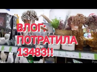 ВЛОГ! ПОТРАТИЛА 13483!!