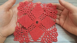 Gorgeous Eye-catching Red Crochet Flower Lace - the neighbors will love it - like share