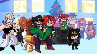Stardust Crusaders FNF Mod | Jotaro and Kakyoin vs Chibis Versions | Friday Night Funkin' Mod