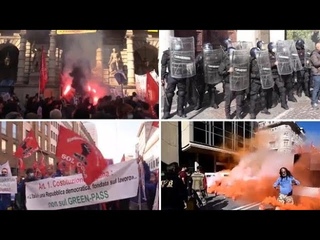 Sciopero generale: cortei, proteste, lancio di uova e fumogeni - I video